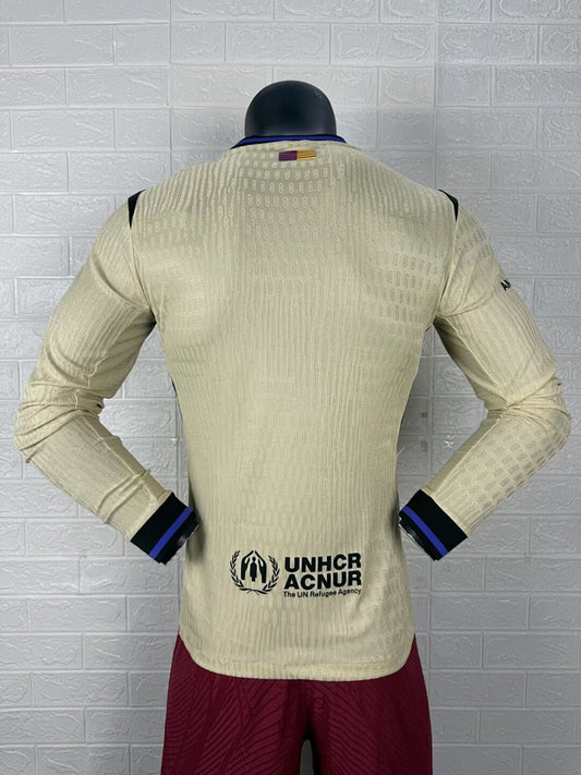 Barcelona 25/26 Away Long Sleeve Football Shirt