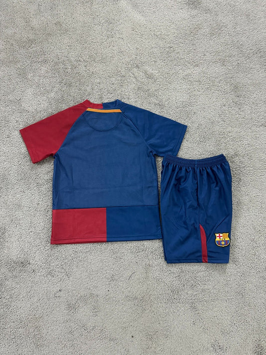 Kids Retro Barcelona 08/09 Home Football Shirt