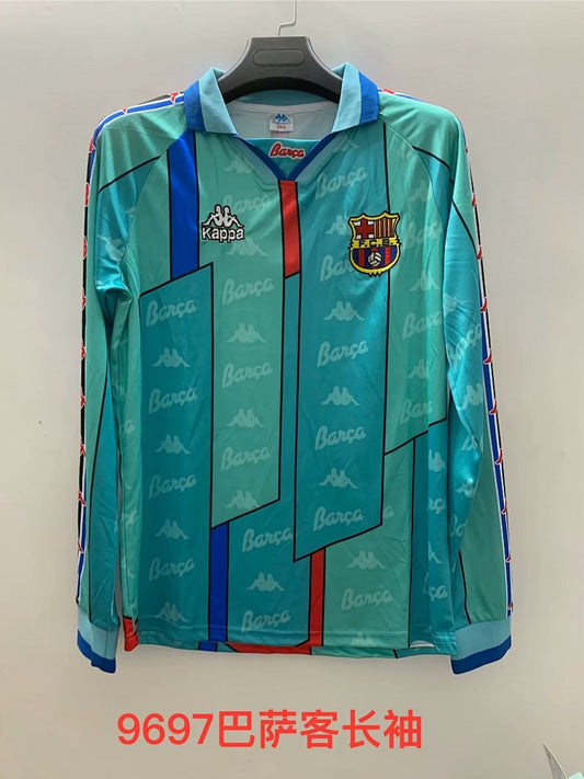 Barcelona 96/97 Away Long Sleeve Football Shirt