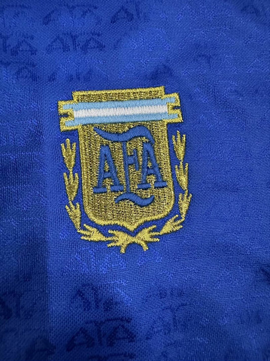 Kids Retro Argentina 1994 Away Football Shirt