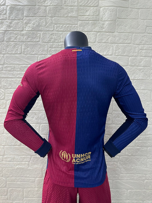 Barcelona 24/25 Home Long Sleeve Football Shirt