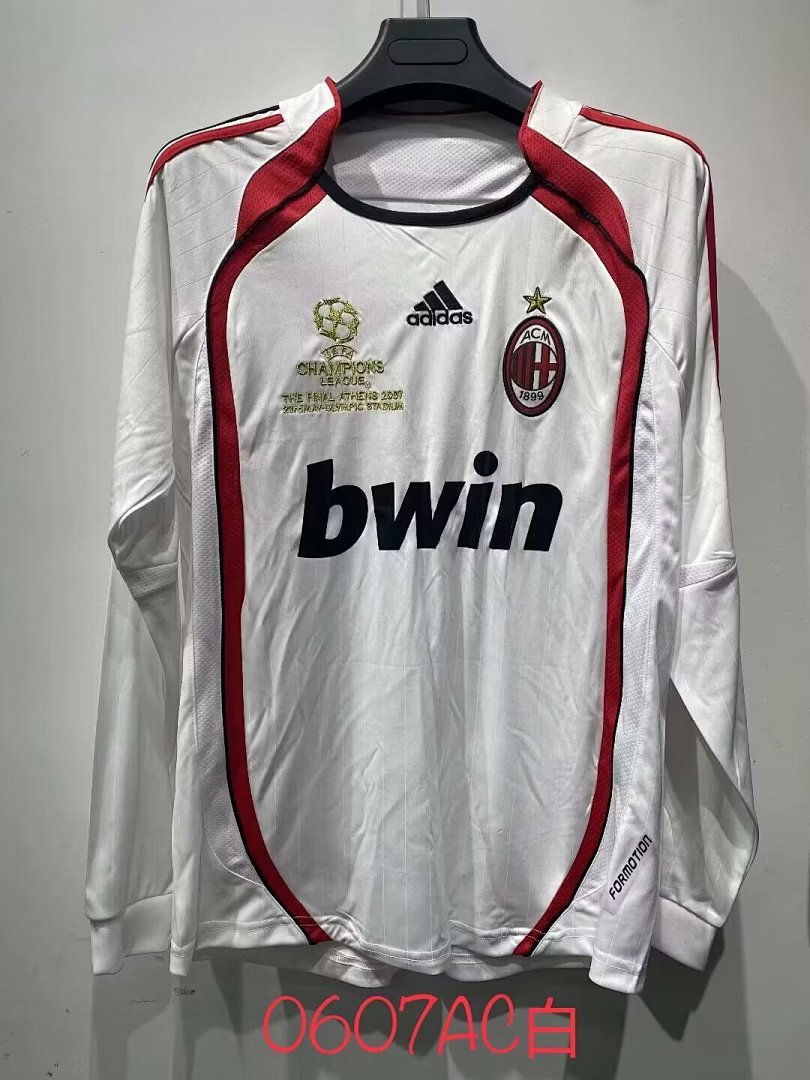 AC Milan 06/07 Away Long Sleeve Football Shirt
