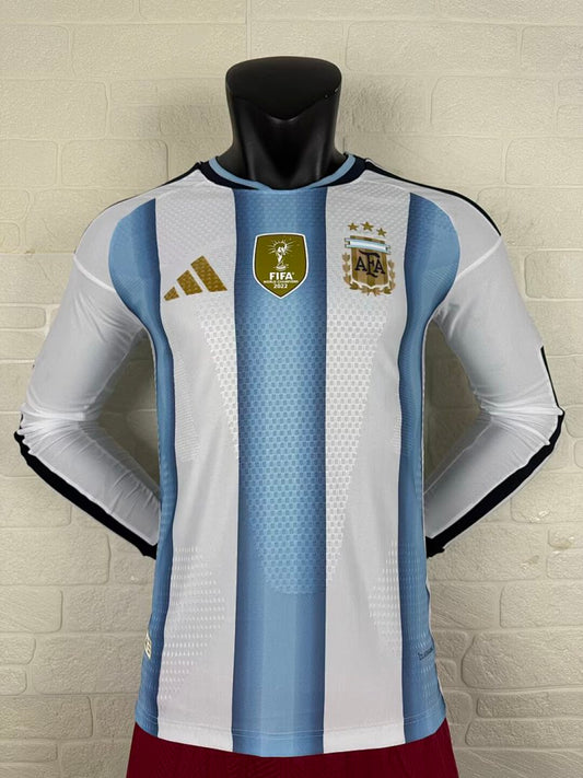 Argentina 26/27 Home Long Sleeve Player Version Football Shirt