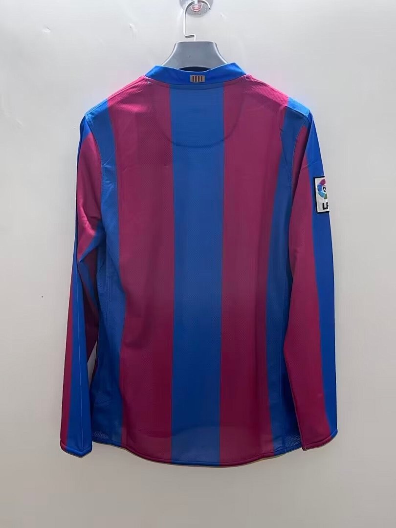 Barcelona 07/08 Home Long Sleeve Football Shirt
