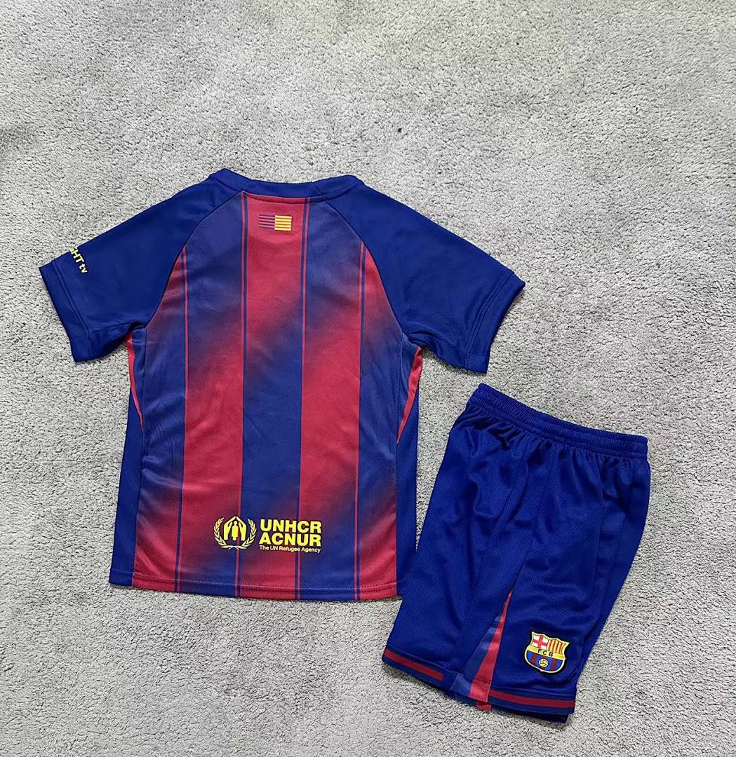 Kids Barcelona 25/26 Home Football Shirt