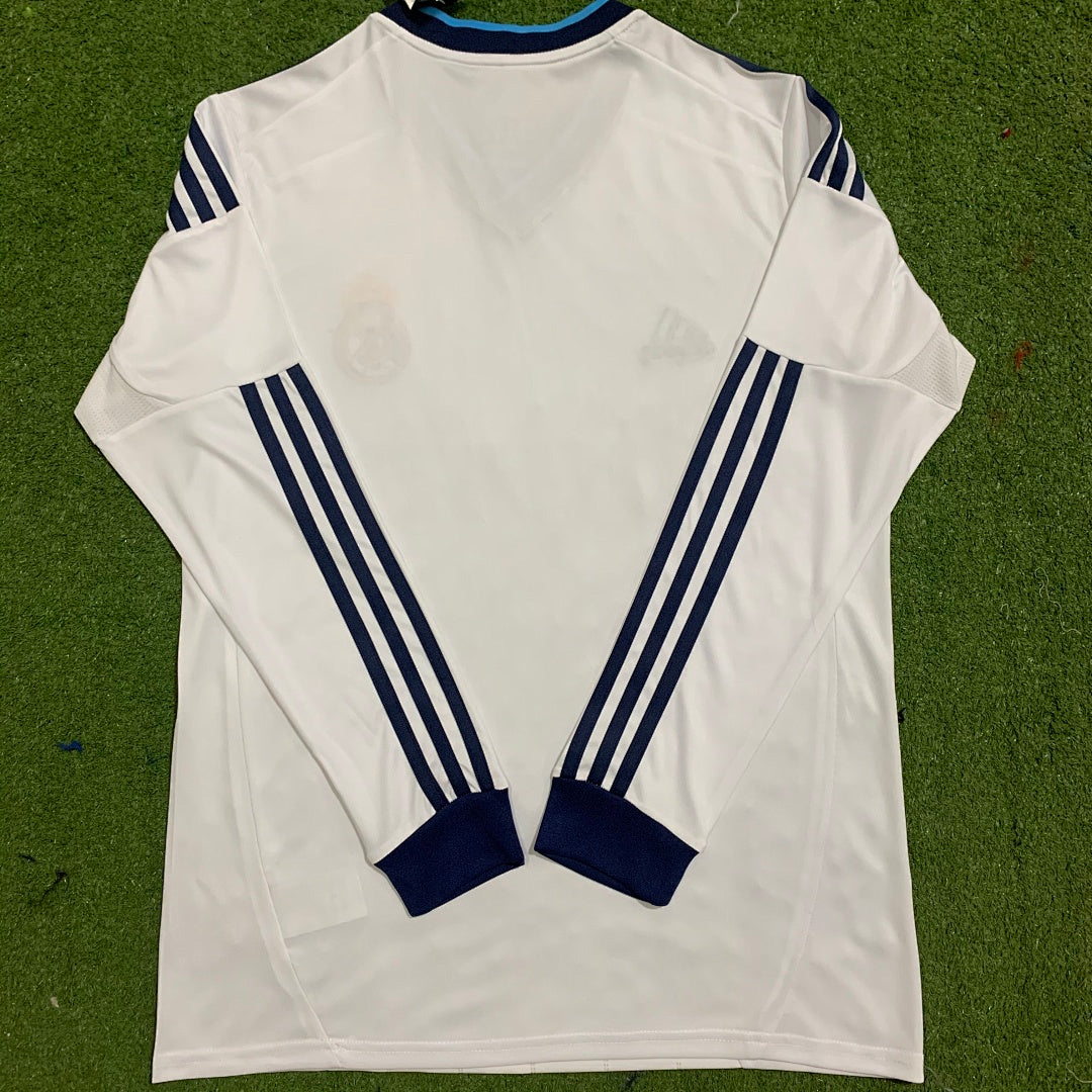 Real Madrid 12/13 Home Long Sleeve Football Shirt