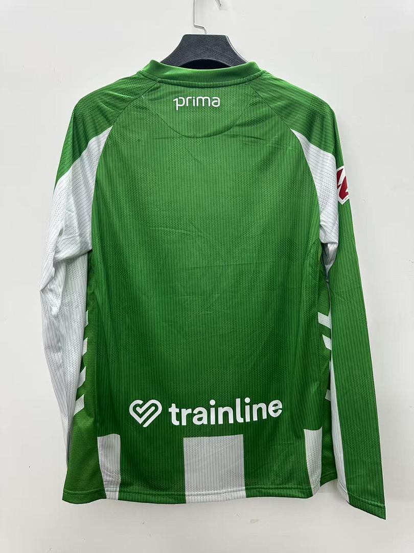 Real Betis 25/26 Home Long Sleeve Football Shirt