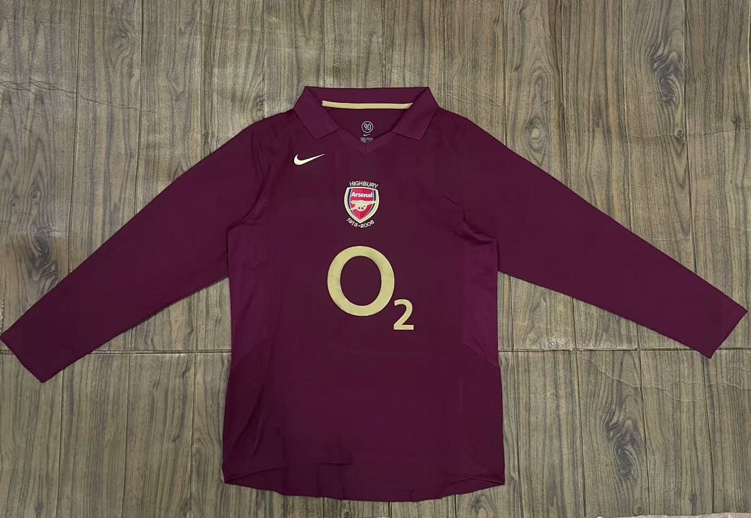 Arsenal 05/06 Home Long Sleeve Football Shirt