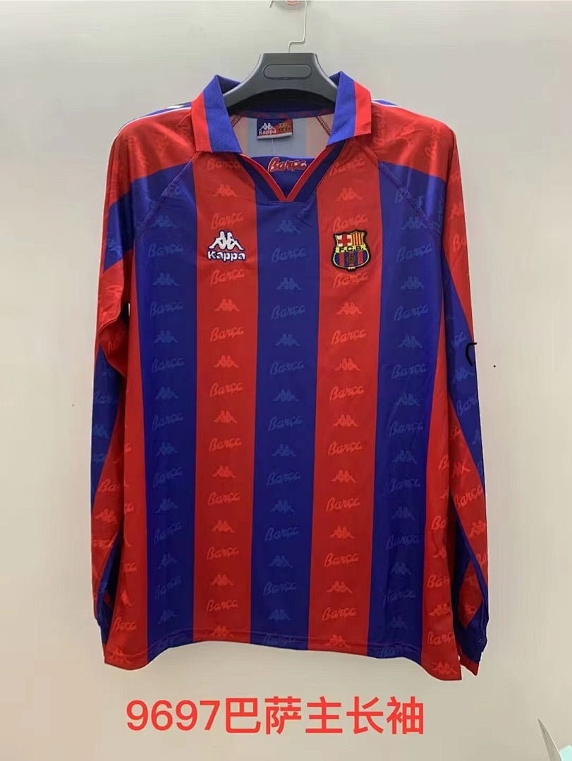 Barcelona 96/97 Home Long Sleeve Football Shirt