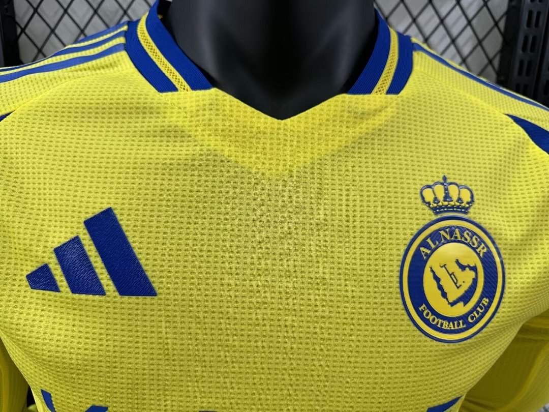 Al Nassr 24/25 Home Long Sleeve Football Shirt