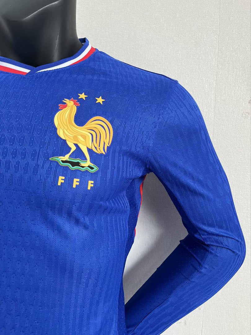 France 24/25 Home Long Sleeve Football Shirt