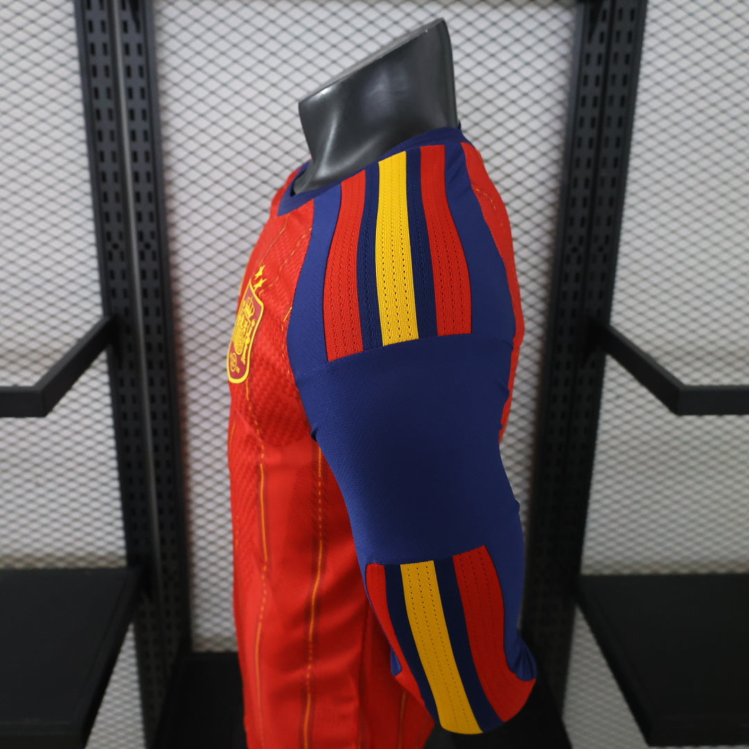 Spain 26/27 Home Two Stars Long Sleeve Football Shirt