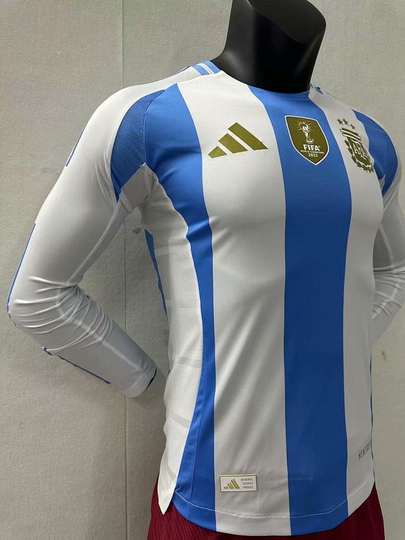 Argentina 24/25 Home Long Sleeve Football Shirt