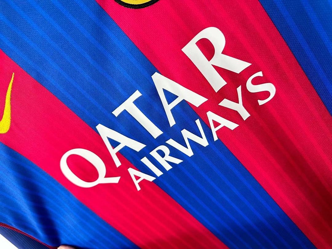 Barcelona 16/17 Home Long Sleeve Football Shirt