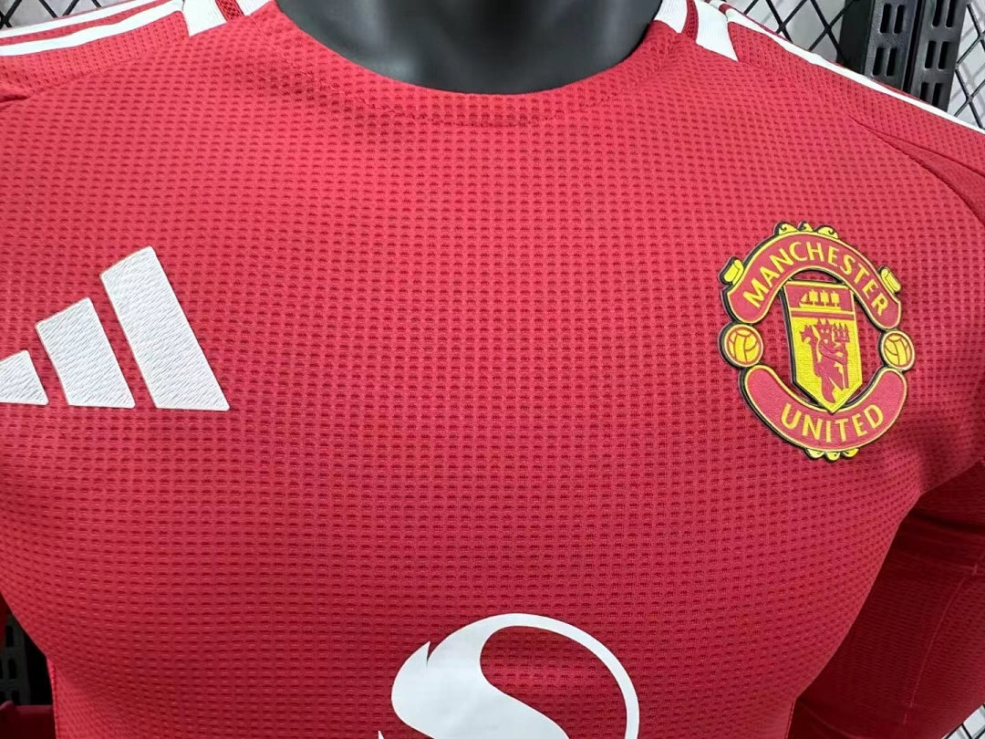 Manchester United 24/25 Home Long Sleeve Football Shirt
