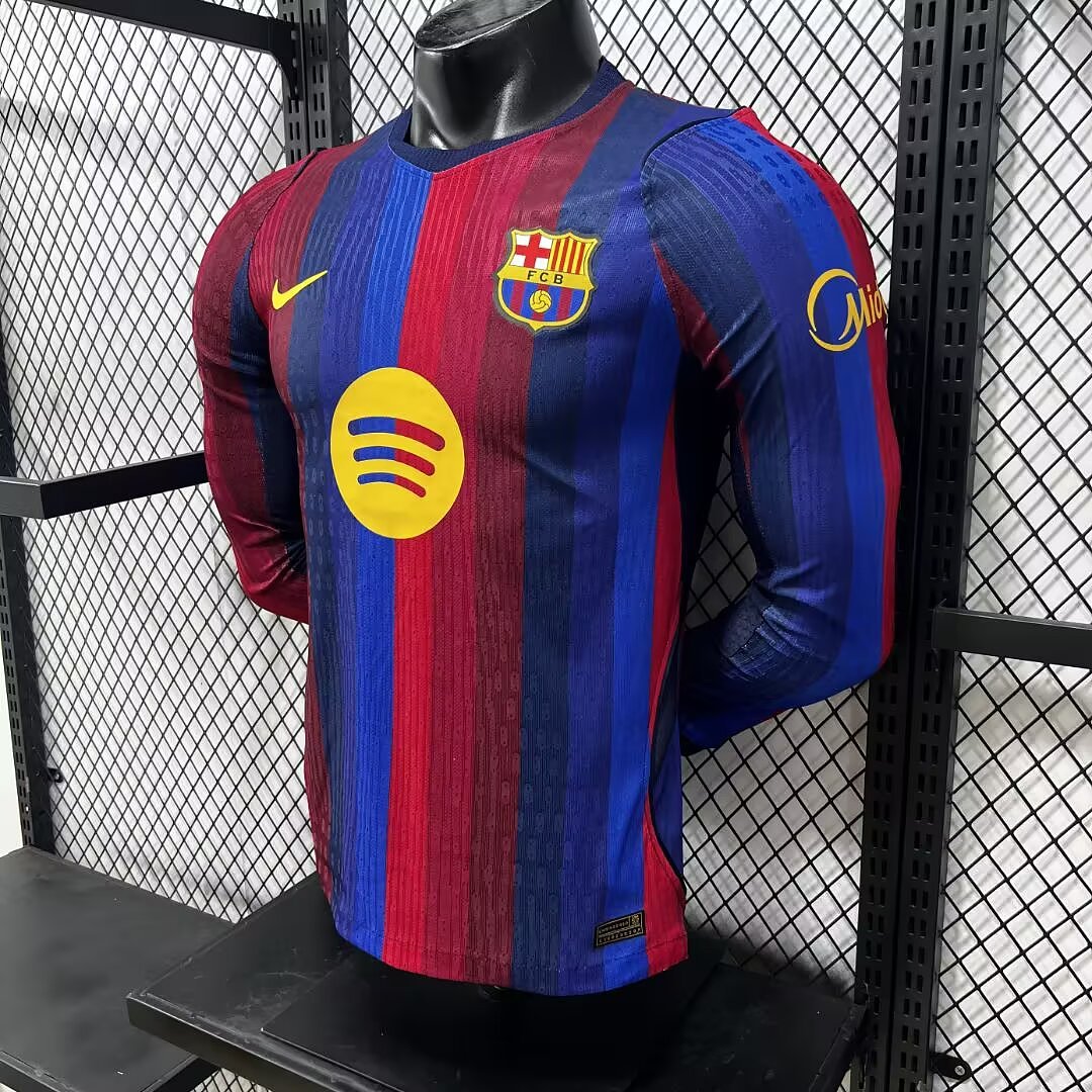 Barcelona 26/27 Home Long Sleeve Football Shirt