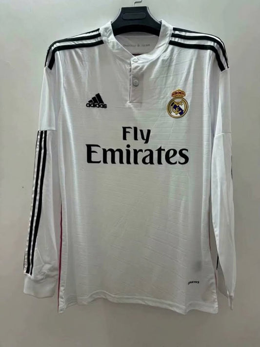 Real Madrid 14/15 Home Long Sleeve Football Shirt