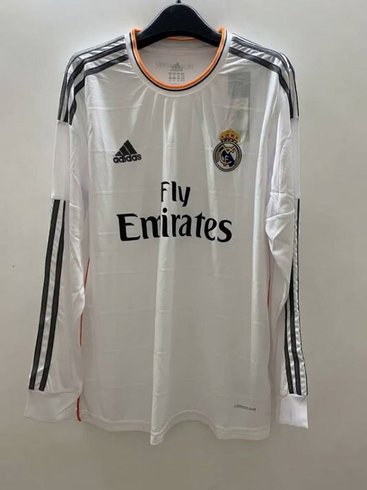 Real Madrid 13/14 Home Long Sleeve Football Shirt