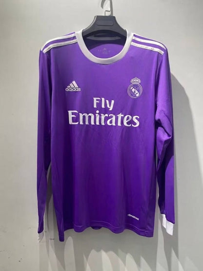 Real Madrid 16/17 Away Long Sleeve Football Shirt