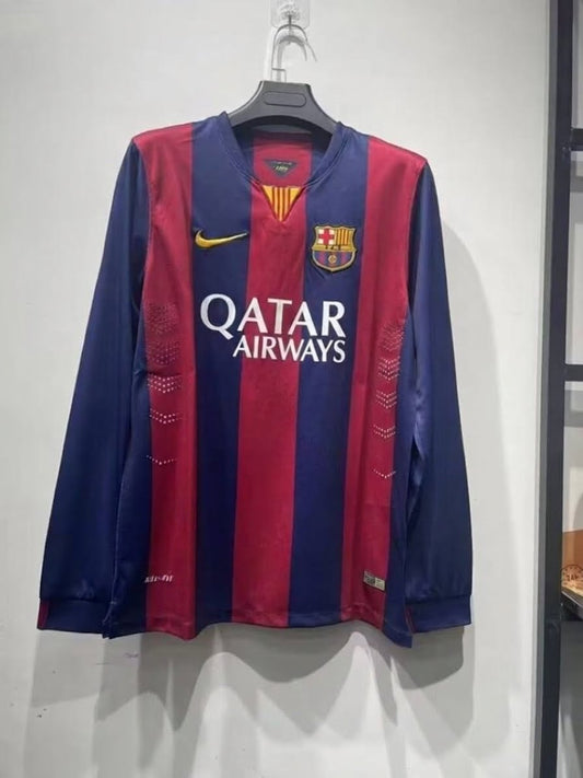 Barcelona 14/15 Home Long Sleeve Football Shirt