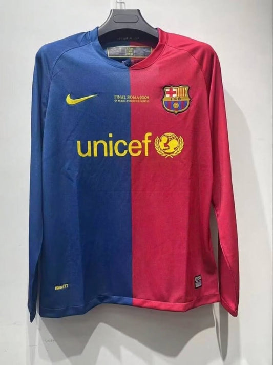Barcelona 08/09 Home Long Sleeve Football Shirt