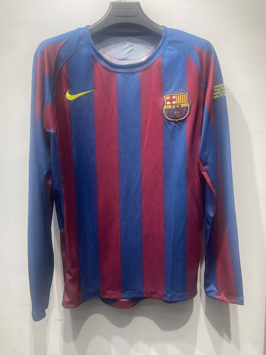 Barcelona 05/06 Home Long Sleeve Football Shirt