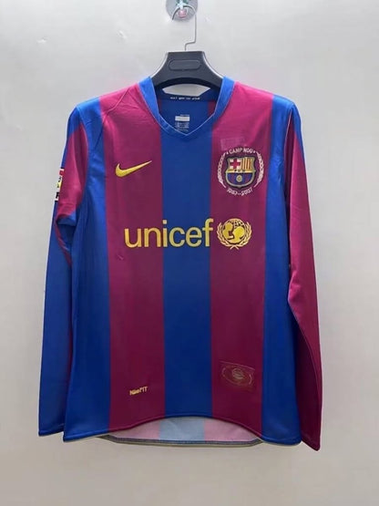 Barcelona 07/08 Home Long Sleeve Football Shirt