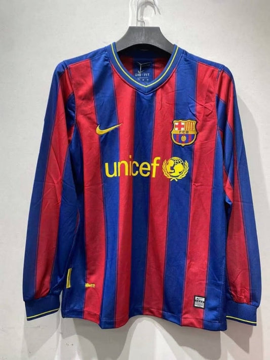 Barcelona 09/10 Home Long Sleeve Football Shirt