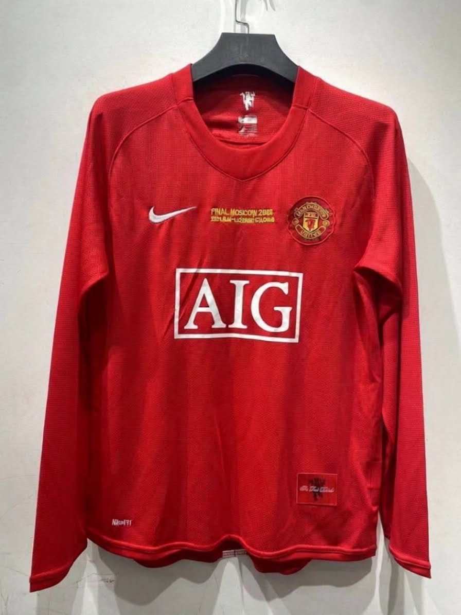 Manchester United 07/08 Home Long Sleeve Football Shirt