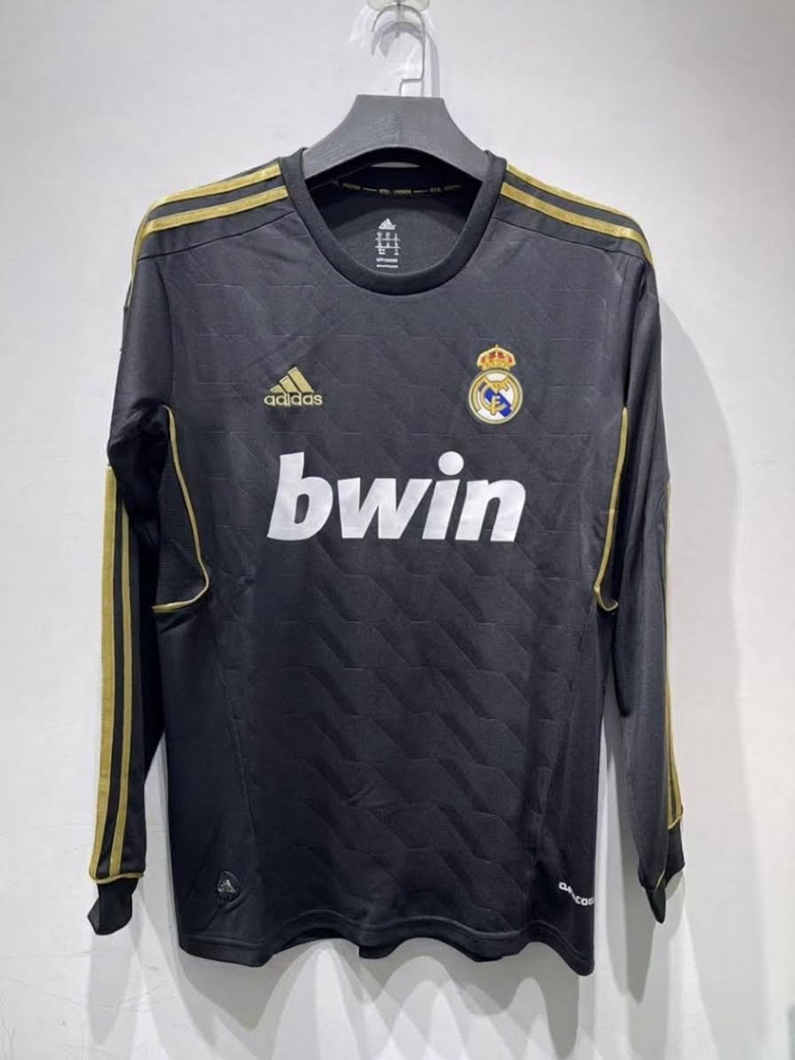 Real Madrid 11/12 Away Long Sleeve Football Shirt