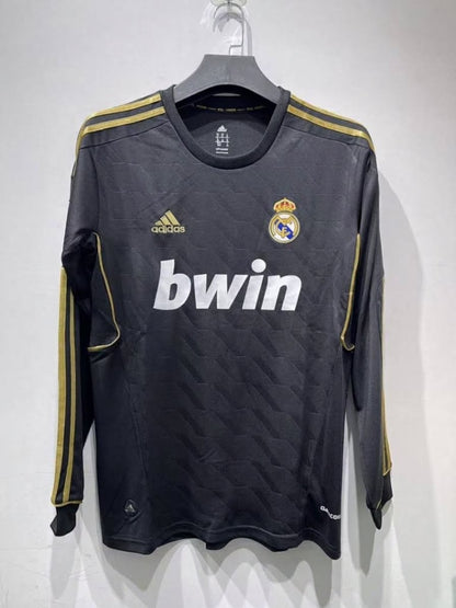 Real Madrid 11/12 Away Long Sleeve Football Shirt