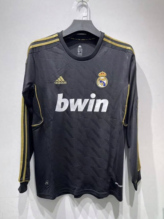 Real Madrid 11/12 Away Long Sleeve Football Shirt