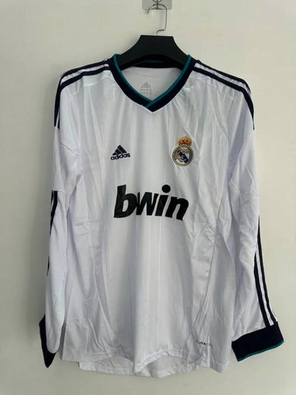Real Madrid 12/13 Home Long Sleeve Football Shirt
