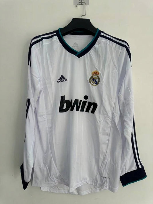 Real Madrid 12/13 Home Long Sleeve Football Shirt