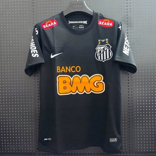 Retro Santos 12/13 Away Black Football Shirt
