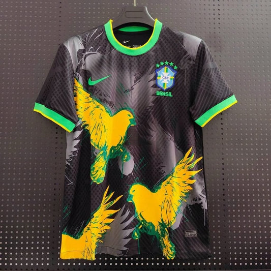 Brazil 25/26 Black Football Shirt