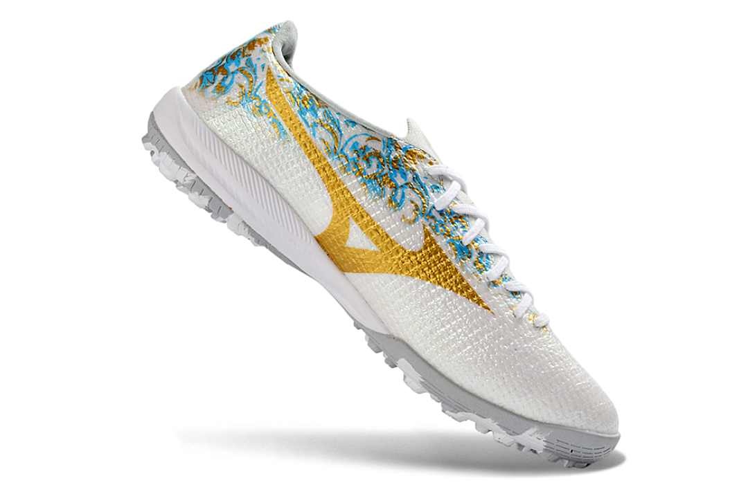 Mizuno Alpha 3 Elite TF - white / gold - TF low cut