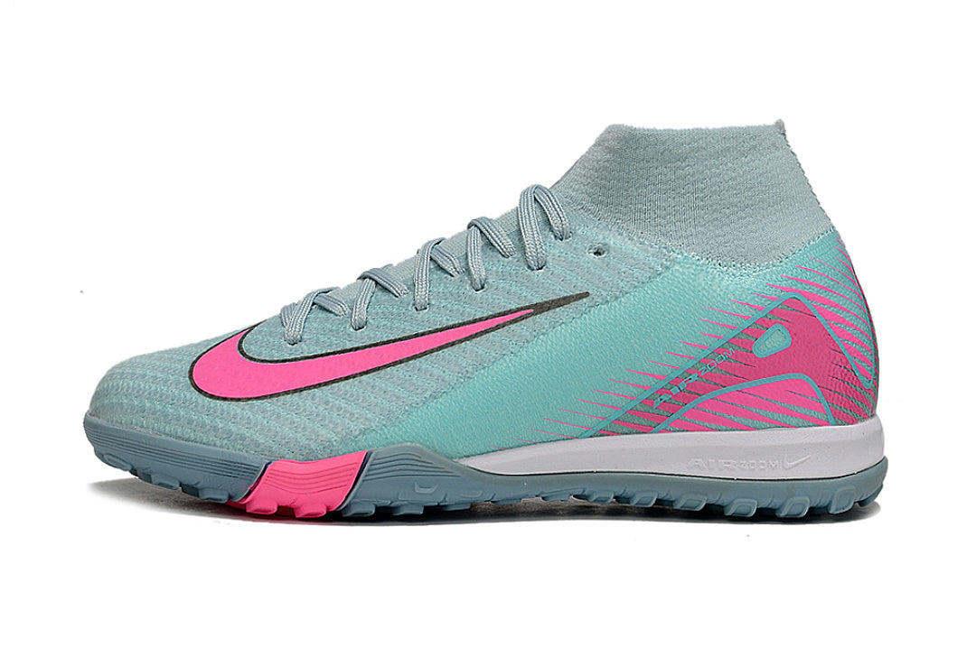 Kid size Mercurial Vapor 16 - light / blue / pink - TF high cut