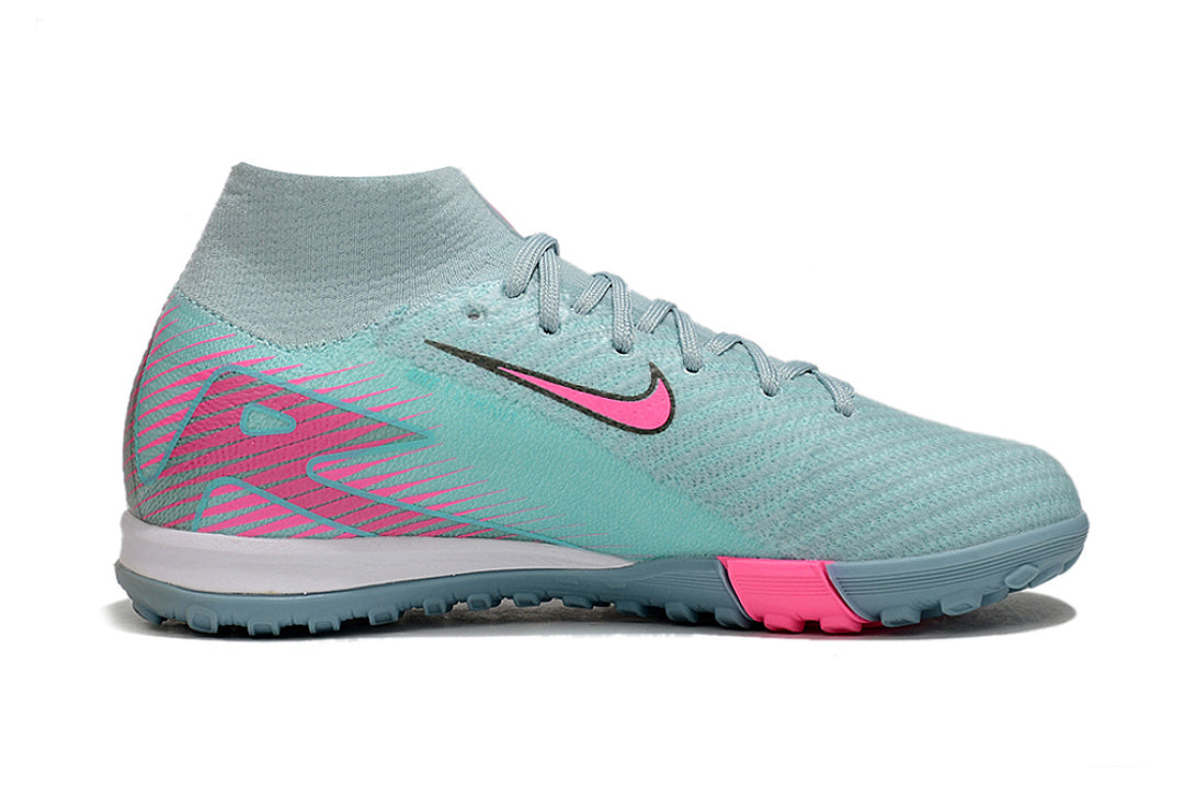 Kid size Mercurial Vapor 16 - light / blue / pink - TF high cut