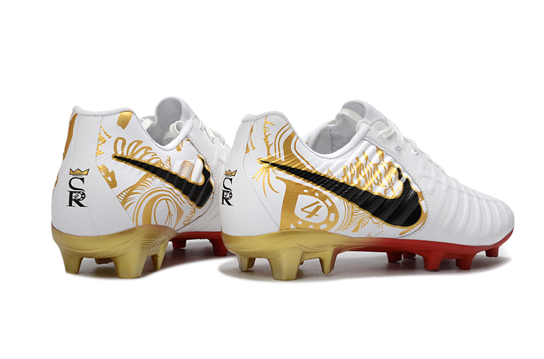 Nike Tiempo Legend 10 Elite Luxe FG Item ID：TL030402 - white / gold / black - FG low cut