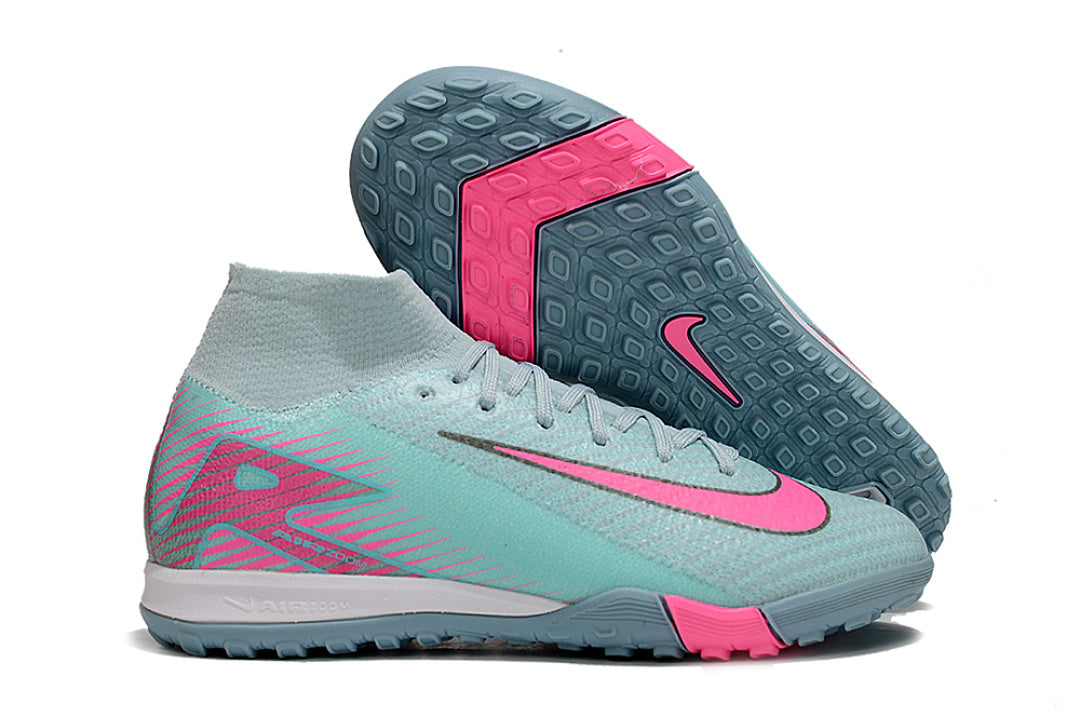 Kid size Mercurial Vapor 16 - light / blue / pink - TF high cut
