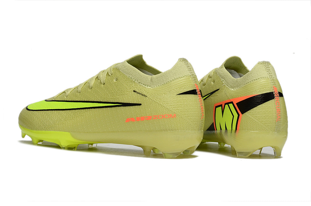 Kid size Mercurial Vapor 16 - light / green / black - FG low cut