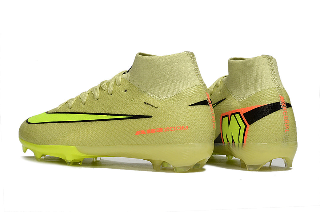 Kid size Mercurial Vapor 16 - light / green / black - FG high cut