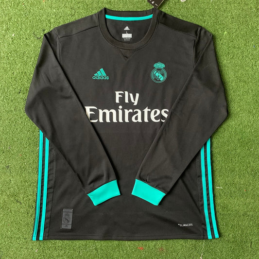 Real Madrid 17/18 Away Long Sleeve Football Shirt