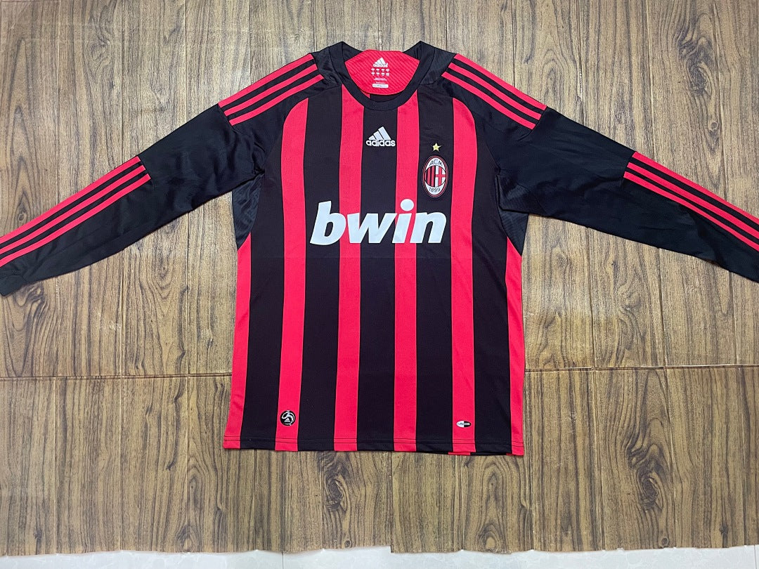 AC Milan 08/09 Home Long Sleeve Football Shirt