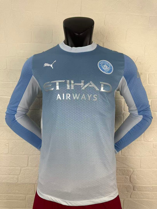 Manchester City 26/27 Home Long Sleeve Player Version Football Shirt