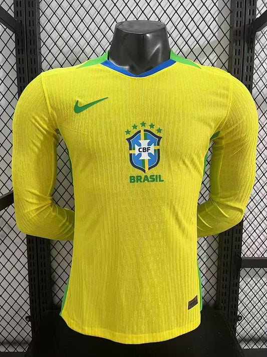 Brazil 25/26 Home Long Sleeve Football Shirt