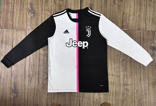 Juventus 19/20 Home Long Sleeve Football Shirt