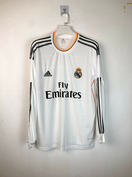 Real Madrid 13/14 Home Long Sleeve Football Shirt