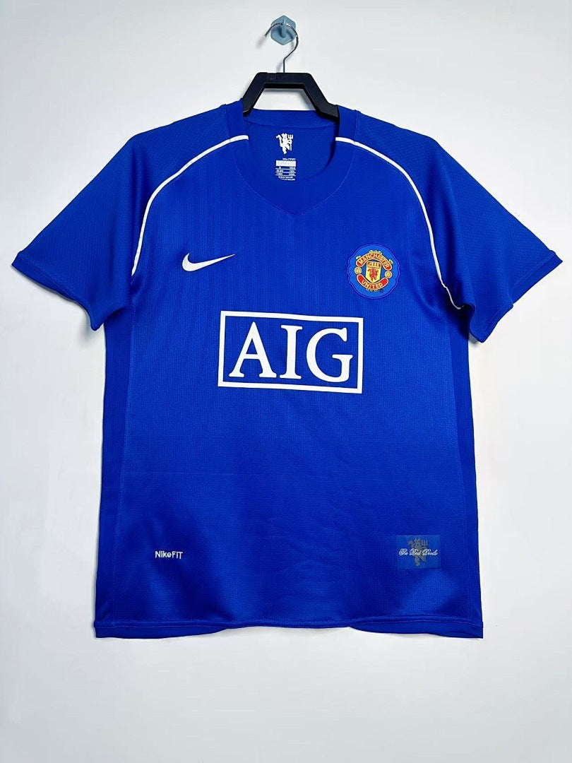 Manchester United 07/08 Goalkeeper Blue Football Shirt